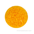 Gele perzik kleine dobbelstenen in A10 kunnen